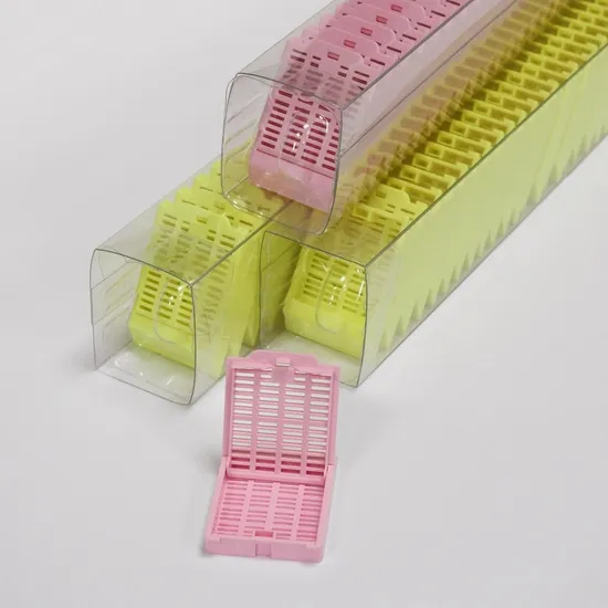 अस्पताल पैथोलॉजी विभाग नमूना संग्रह के लिए उपयोग किए जाने वाले बायोप्सी ऊतक एम्बेडिंग कैसेट