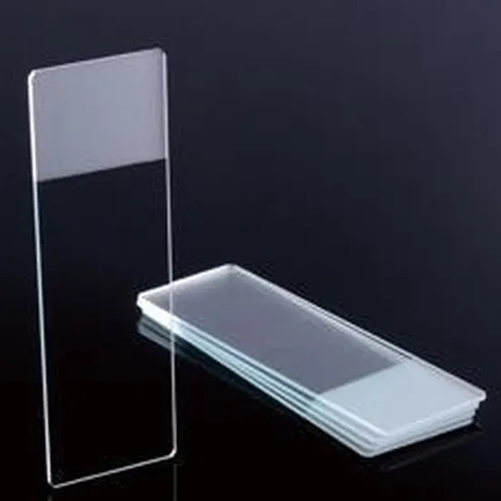 उच्च गुणवत्ता वाले फ्लैट प्रयोगशाला माइक्रोस्कोप स्लाइड ग्लास पैथोलॉजी स्लाइड परीक्षा के लिए उपयोग किया जाता है