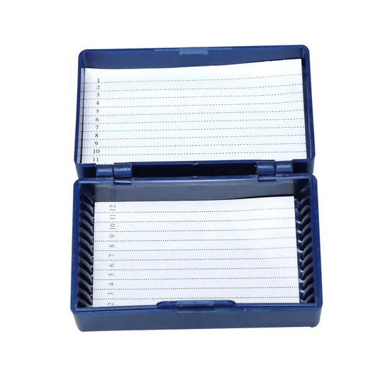 चीन विनिर्माण नमूना कंटेनर माइक्रोस्कोप स्लाइड भंडारण बॉक्स शैक्षणिक संस्थानों के लिए उपयोग किया जाता है